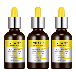 MISSHA 台灣公司貨 維他命C PLUS 亮白緊緻安瓶, 3瓶