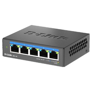 D-Link 友訊科技 多網速非網管5埠網路交換器, 1個, DMS-105