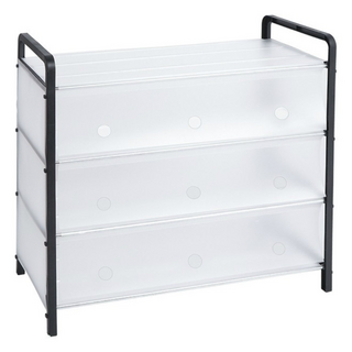 居家達人 簡易DIY五層收納防塵鞋架 加長款 78cm, 透明, 1個