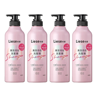 Liese 莉婕 高效持色洗髮精, 500ml, 4瓶