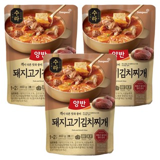 양반 동원 수라 돼지고기 김치찌개, 460g, 3개