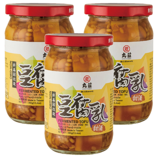 丸莊醬油 甜酒豆腐乳 非基因改造, 380g, 3罐