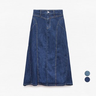 MIXXO 牛仔長喇叭裙