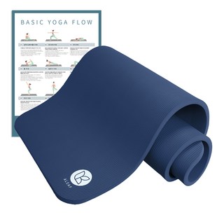 Aleaf NBR瑜伽墊組 20mm, 深海軍藍, 1套