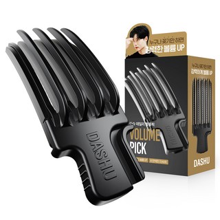 다슈 데일리 볼륨픽 헤어클립, 블랙, 1개