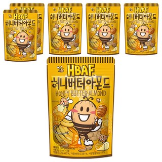 HBAF 杏仁果 蜂蜜奶油口味, 120g, 6包