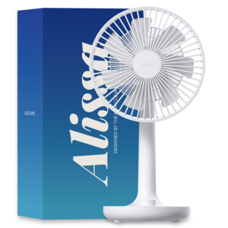 알리사 100단 프리미엄 무선 무소음 USB 탁상용 선풍기, ATF01