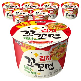 paldo 八道 泡菜咕咕麵大碗麵 105g, 7個