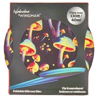 Waboba Wingman 軟式可折疊矽膠飛盤, 天燈菇, 1個