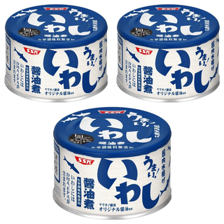 SSK 清水食品 清水醬油沙丁魚罐 日本宮城縣產, 150g, 3罐