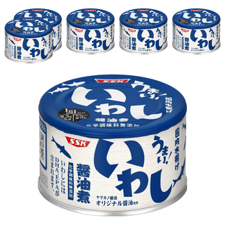 SSK 清水食品 清水醬油沙丁魚罐 日本宮城縣產, 150g, 6罐