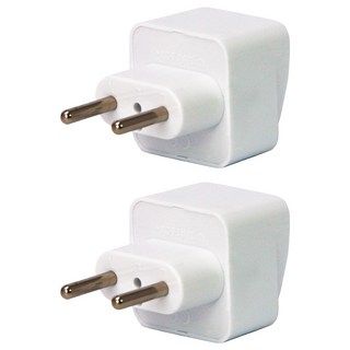 Kinyo 旅行萬用轉接頭 J-15, 白色, 2個