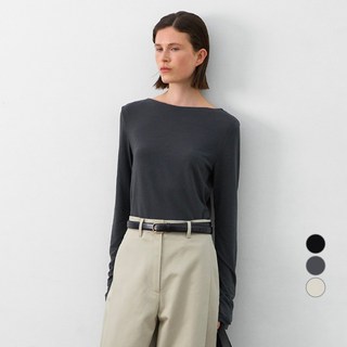 AtelierNain 女款Essential船領修身T恤 T-7093