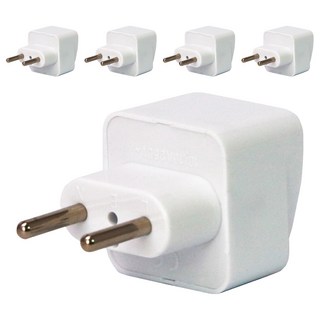 Kinyo 旅行萬用轉接頭 J-15, 白色, 5個