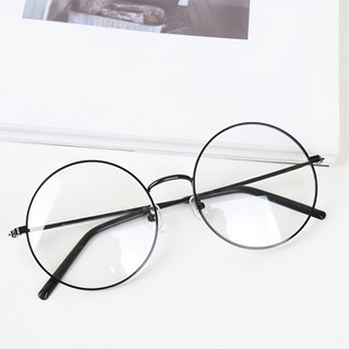 TheBrille 大圓框眼鏡框, 黑色, 55mm