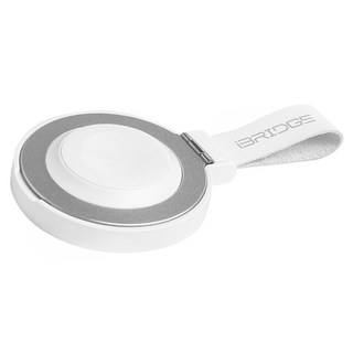 iBRIDGE 15W磁吸指環支架兩用無線充電器 適用於iPhone8以上系列, 白色, 1個