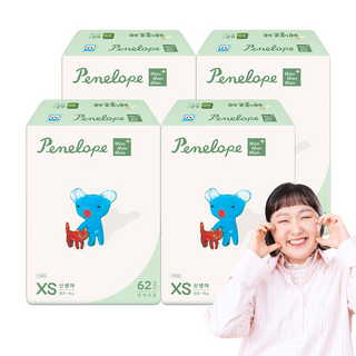 페넬로페 씬씬씬 플러스 밴드형 기저귀, 1단계, 248매