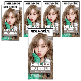 mise en scene 魅尚萱 Hello Bubble泡沫染髮劑, 10AB霧灰奶茶, 6盒
