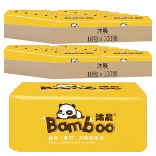 沐晨 木漿衛生紙, 100張, 36包