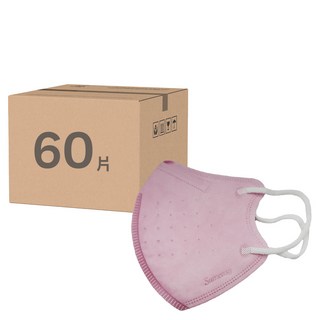 順易利 成人立體醫用口罩 細耳, 粉色, 30片, 2盒