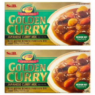 에스앤비골든 카레 중간매운맛, 220g, 2개