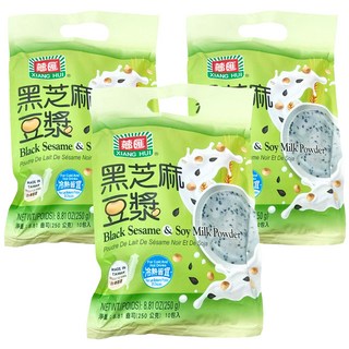 薌匯 黑芝麻豆漿, 冷熱皆宜, 非基改黃豆, 台灣製造, 25g, 10包, 3袋