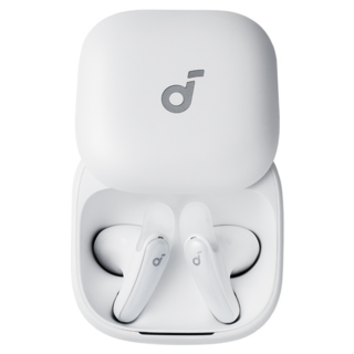 soundcore 半入耳式降噪藍牙耳機, 晨霧白, Liberty Buds