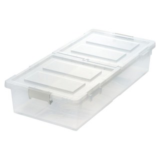 JEJ ASTAGE 連結式床下雙開收納箱 27L Set 2WAY 方式, 淨透, 80 x 39 x 16.5cm, 1個