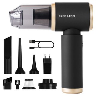 프리라벨 무선 차량용 진공 청소기 에어건 LS-3000, 블랙