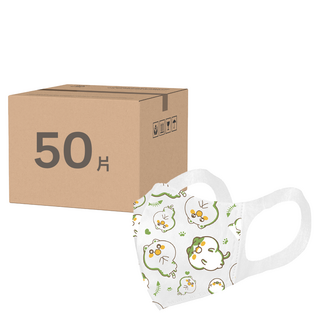 淨新科技 3D立體兒童寬耳醫療口罩, lulu貓, 50片, 1盒