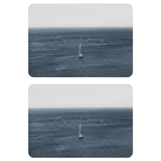 矽藻土軟地墊 60 x 40cm 加厚吸水浴室踏墊 2入, 海洋帆船, 1組