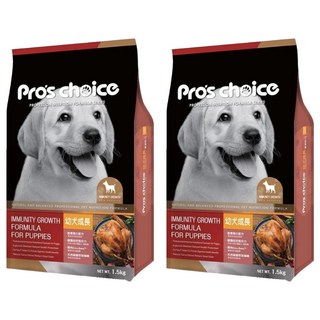 福壽實業 幼犬用 成長專業配方 乾飼料, 雞肉, 1.5kg, 2袋