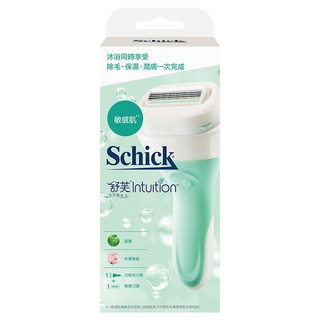 Schick 舒適牌 舒芙仕女除毛刀具 (敏感肌適用) 含蘆薈、維他命E, 保濕成分潤膚皂, 1盒, 2片