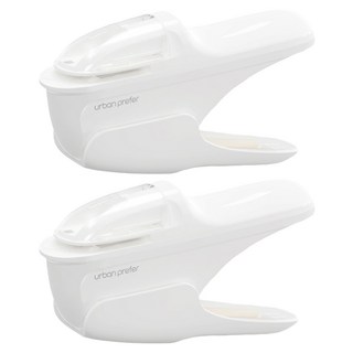 urban prefer PIN 無針釘書機 省錢環保 穩固裝訂 安全使用, 冰山白, 2個