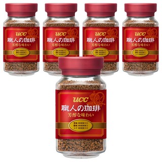 ucc 職人的珈琲 職人芳醇即溶咖啡, 90g, 1瓶, 5瓶