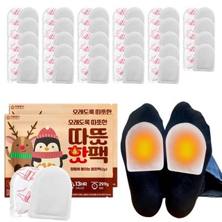 리빙공식 부착형 발난로 따뜻 핫팩 29.9g 2p, 30개
