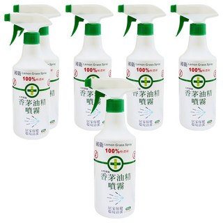 國衛 香茅油精噴霧 100%極濃縮 天然萃取 居家保健 環境清潔, 500ml, 6瓶