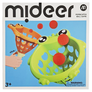 mideer 親子互動接球組 3歲以上適用, 青蛙 綠色, 1組