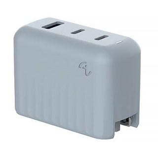 ALLite A1 PRO 70W 氮化鎵電源供應器 1A+2C 三孔快充, 霧霾藍, 1盒