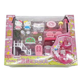 Hello Kitty 雙層洋房玩具 Set, 多色, 1盒