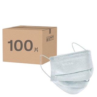 EYL'S 艾爾絲 成人平面醫用口罩, 藍霧灰, 50片, 2盒