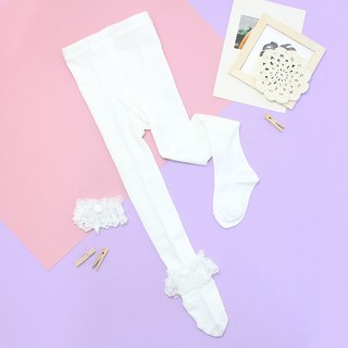 DRESSHOUSE 蕾絲點連褲襪