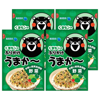 日本海水 熊本熊 蔬菜風味拌飯料, 4個, 25g