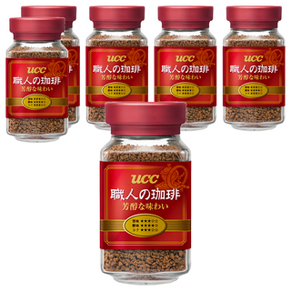 ucc 職人的珈琲 職人芳醇即溶咖啡, 90g, 1瓶, 6瓶