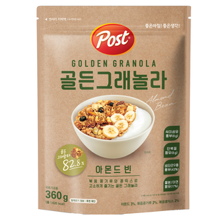 포스트 골든 그래놀라 아몬드 빈 시리얼, 360g, 4개
