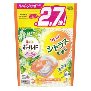 Bold 4in1 超強洗淨4D洗衣膠囊補充裝 柑橘馬鞭草, 30顆, 1袋
