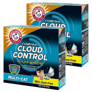ARM&HAMMER 頂級貓砂 CLUMP & SEAL 7天除臭控制 無粉塵 多貓適用, Hypoallergenic light scent, 19lb, 2盒