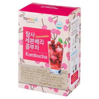 Tamsaa 7種莓果康普茶, 5g, 30條, 1盒