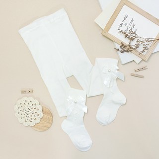 DRESSHOUSE 女童半珍珠褲襪