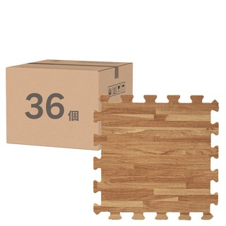 新生活家 耐磨抗汙轉印地墊 36個, 深拚花, 1組